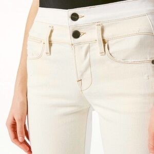 Frame Le High Straight Jeans in Vintage White Multi